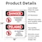 Signmission No Trespassing Authorized Only Bilingual Danger Sign, Aluminum, 18in W x 24in L, 2PK OS-2PACK-DS-A-1824-VS-1495 - alternate 8